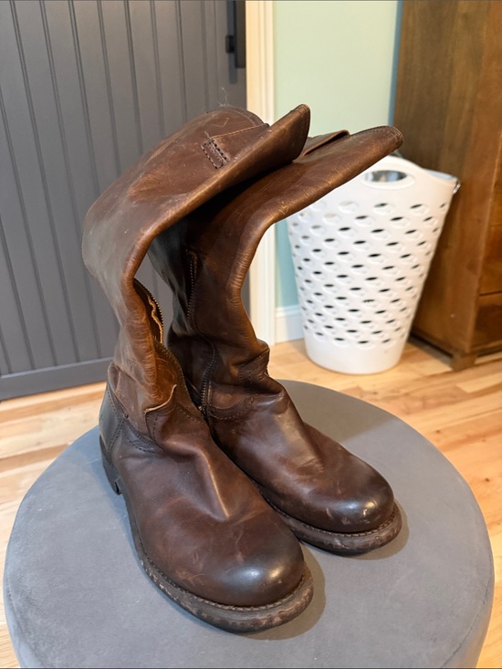Frye Shoes - Women’s Frye Brown Leather Tall Riding Boots Size 8 3476414